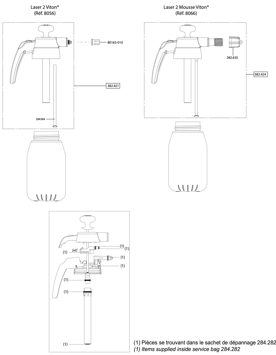Pièces LASER 2 VITON (réf.100-002-136)